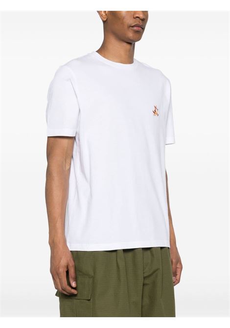 T-shirt Speedy Fox in bianco - MAISON KITSUNE uomo MAISON KITSUNÉ | MM00125KJ0008P100